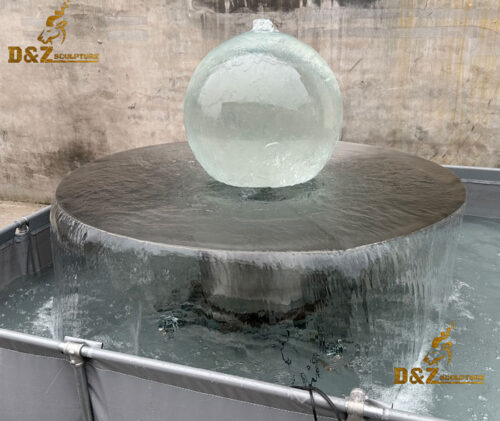 Acrylic sphere water fountain