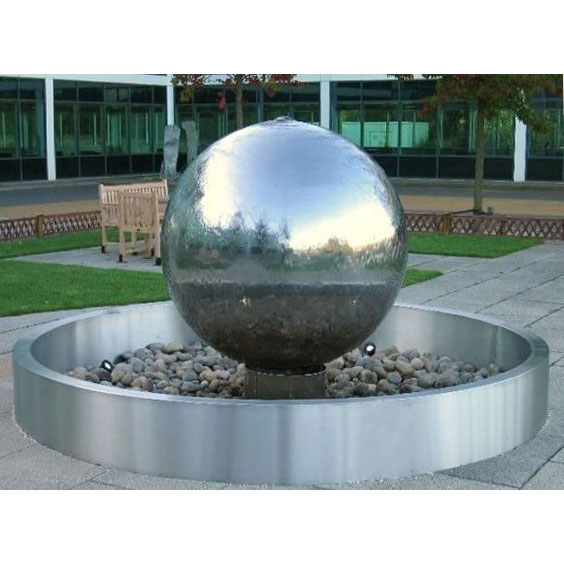 outdoor sphere fountain