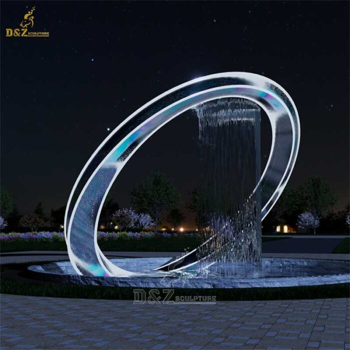 custom made outdoor water fountain