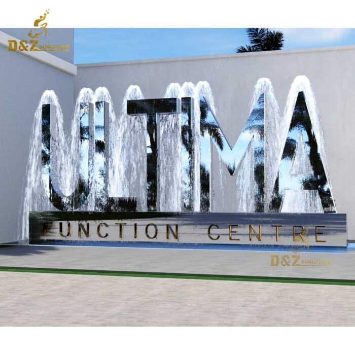 modern outdoor water fountain