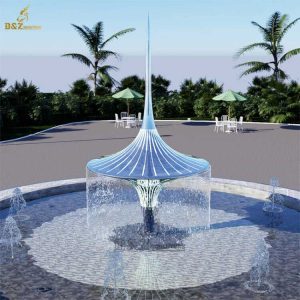 modern water fountains outdoor