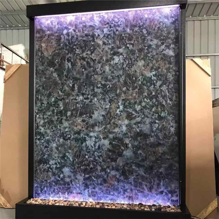 Modern wall water curtain fountain metal sculpture for sale DZ-1510