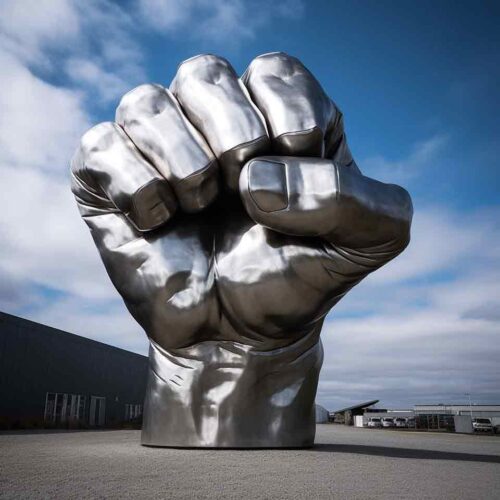 Giant metal fist sculptures for sale DZ-1538