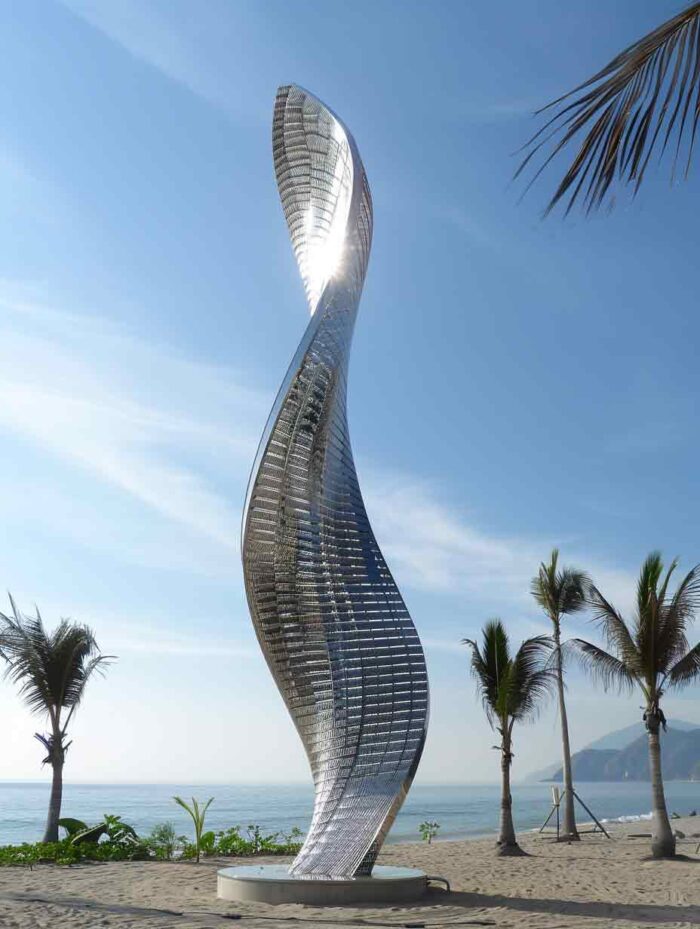 Large Abstract Stainless Steel Metal City Art Sculpture DZ-1563