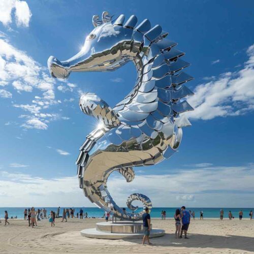 Large Metal Seahorse Sculpture for Sale DZ-1556