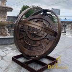 Large Metal Astrolabe Sculpture: The Intersection of Technology and Art