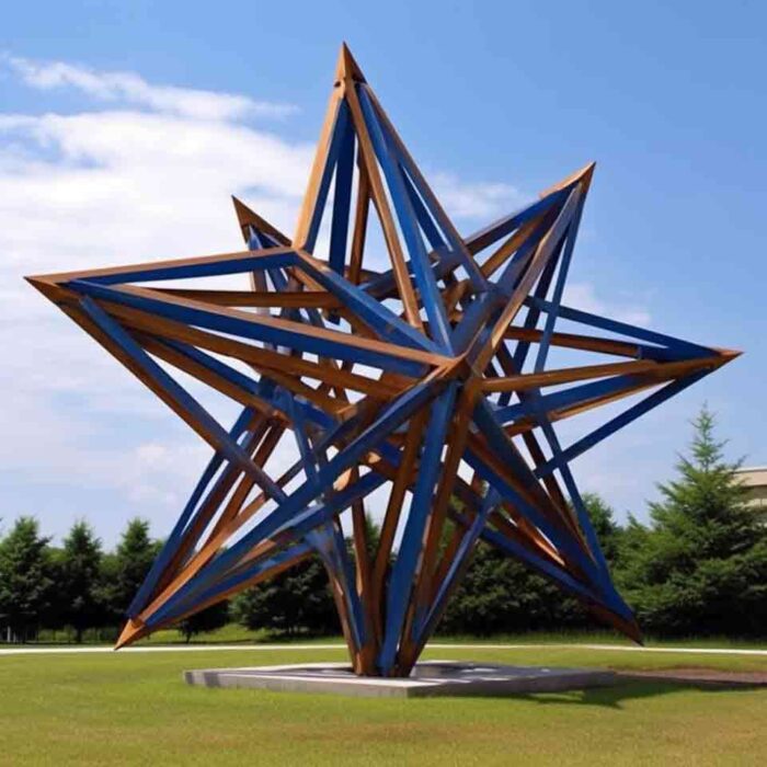 Custom Large Metal Geometric Polygonal Sculptures DZ-1574