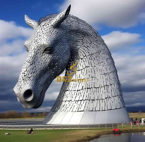 Giant metal horse head sculptures for sale DZ-1605