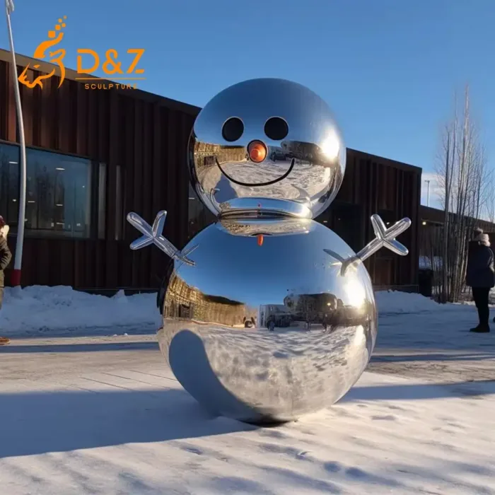 snowman sculpture