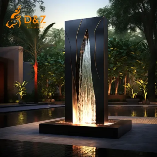 rectangular water fountain