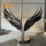 Beautiful metal angel wings sculpture for sale