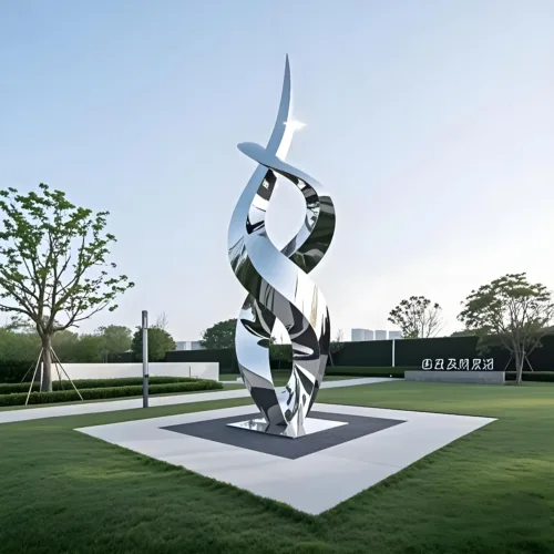Modern Large Spiral Outdoor stainless steel Sculpture for Sale DZ-23-1