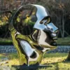 Mirror Metal Portrait Sculpture | Modern Abstract Art - Image 3