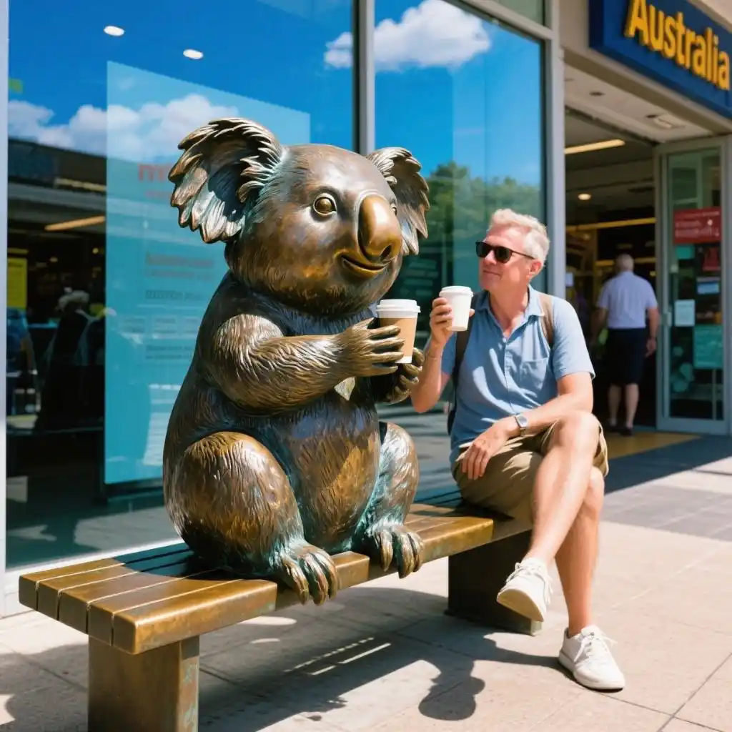 Giant Bronze Koala Bear Statue – Outdoor Animal Sculpture DZN93 Giant Bronze Koala Bear Statue – Outdoor Animal Sculpture DZN93-5