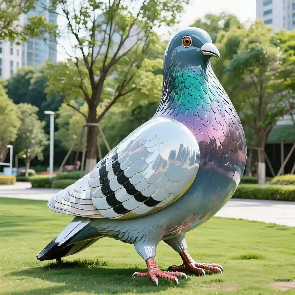 Large Outdoor Metal Dove Bird Sculpture Decor for Sale DZN-41 Large Outdoor Metal Dove Bird Sculpture Decor for Sale DZN-41-3