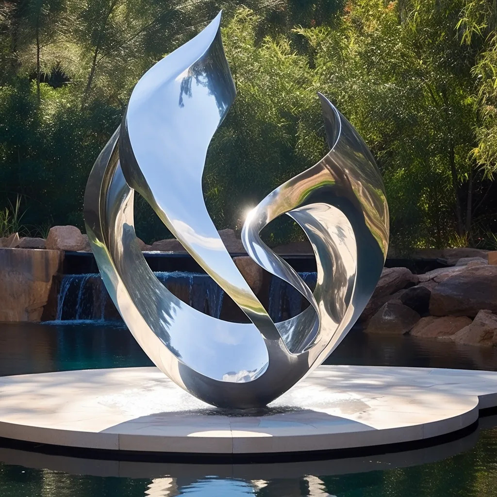 Outdoor Garden Abstract Water Feature Sculpture for Sale DZN-26-2 Outdoor Garden Abstract Water Feature Sculpture for Sale DZN-26-2