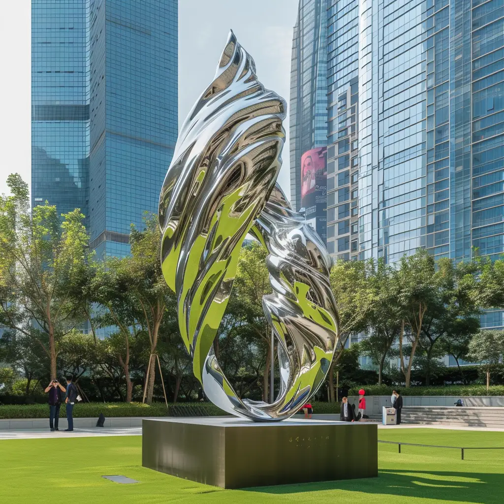 Metal Abstract Tornado Sculpture| Spiral Sculpture DZN-15 Metal Abstract Tornado Sculpture| Spiral Sculpture DZN-15-2