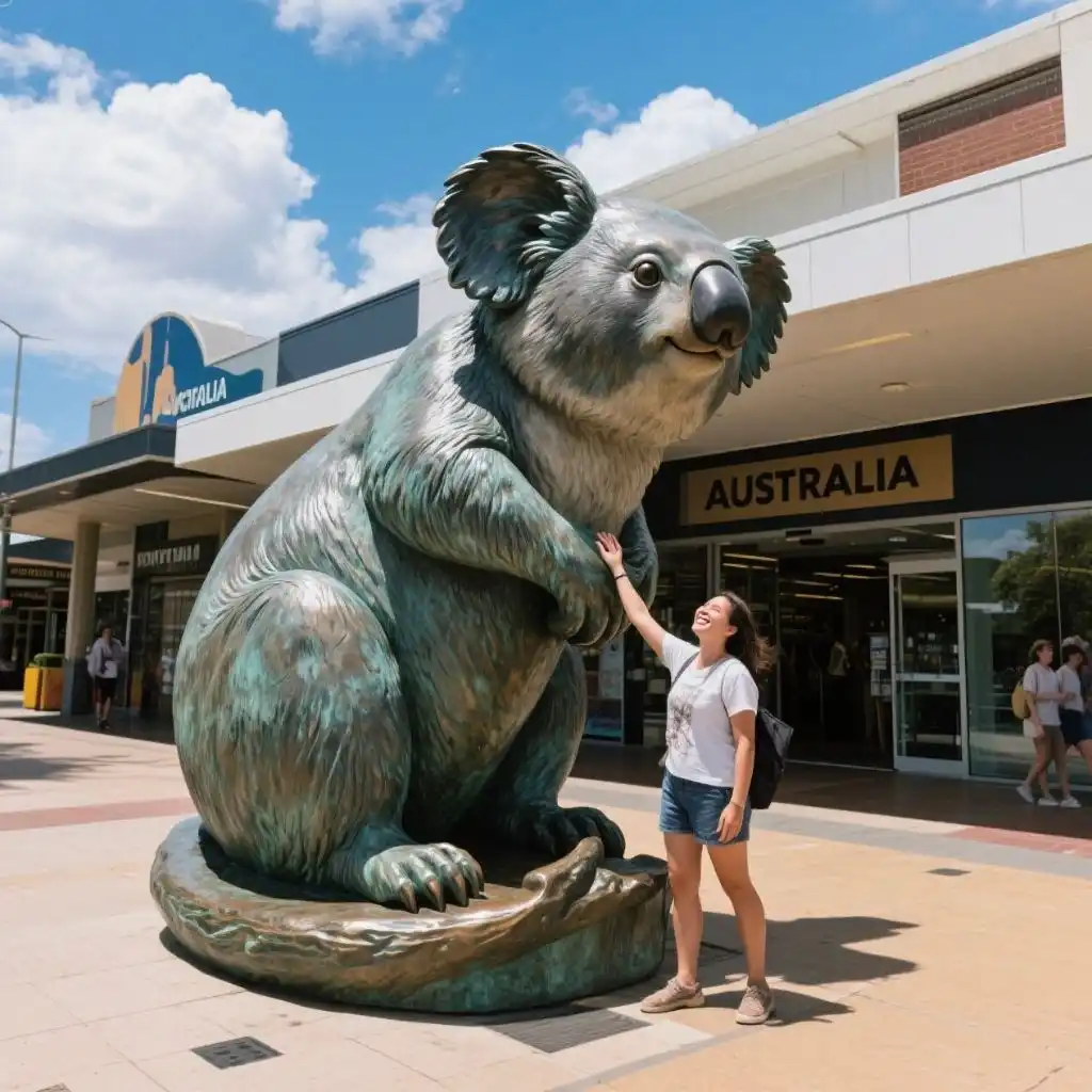 Giant Bronze Koala Bear Statue – Outdoor Animal Sculpture DZN93 Giant Bronze Koala Bear Statue – Outdoor Animal Sculpture DZN93-3