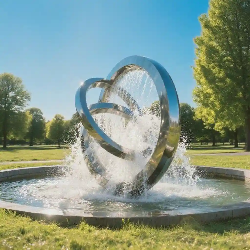 Large Metal Outdoor Circular Water Fountain Water Feature Design DZN87 Large Metal Outdoor Circular Water Fountain Water Feature Design DZN87-2