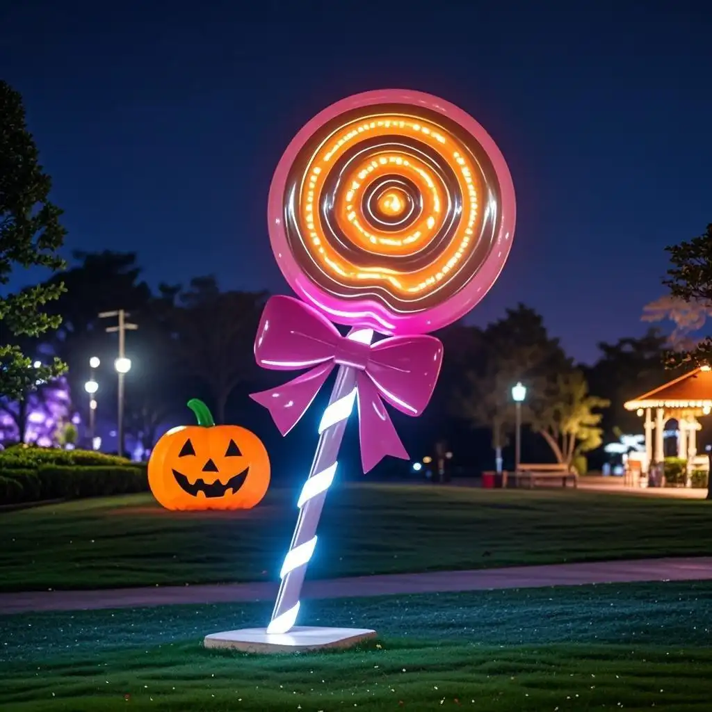 Sugar Candy Sculpture Halloween Giant Lollipop for sale DZN-32-3