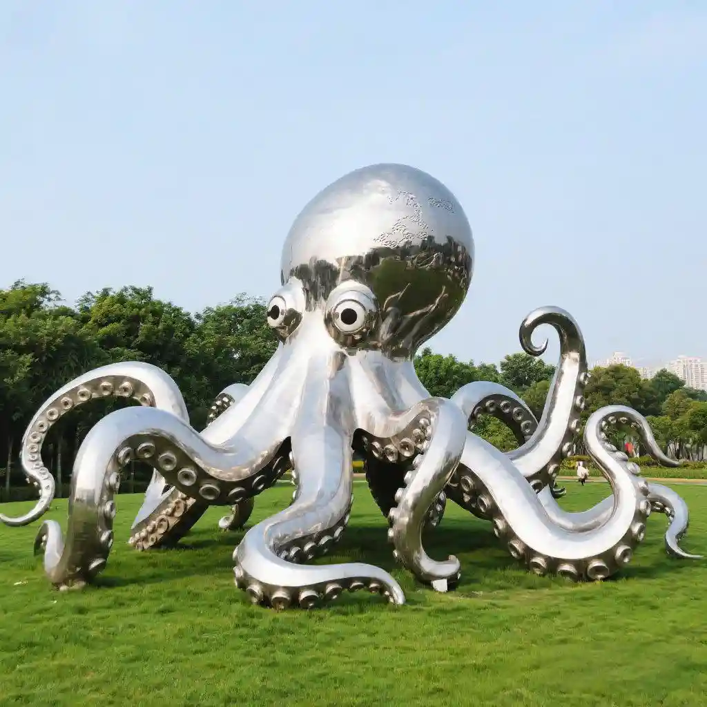 Large Outdoor Metal Octopus Sculpture for Garden Decor DZN-67 Large Outdoor Metal Octopus Sculpture for Garden Decor DZN-67-4
