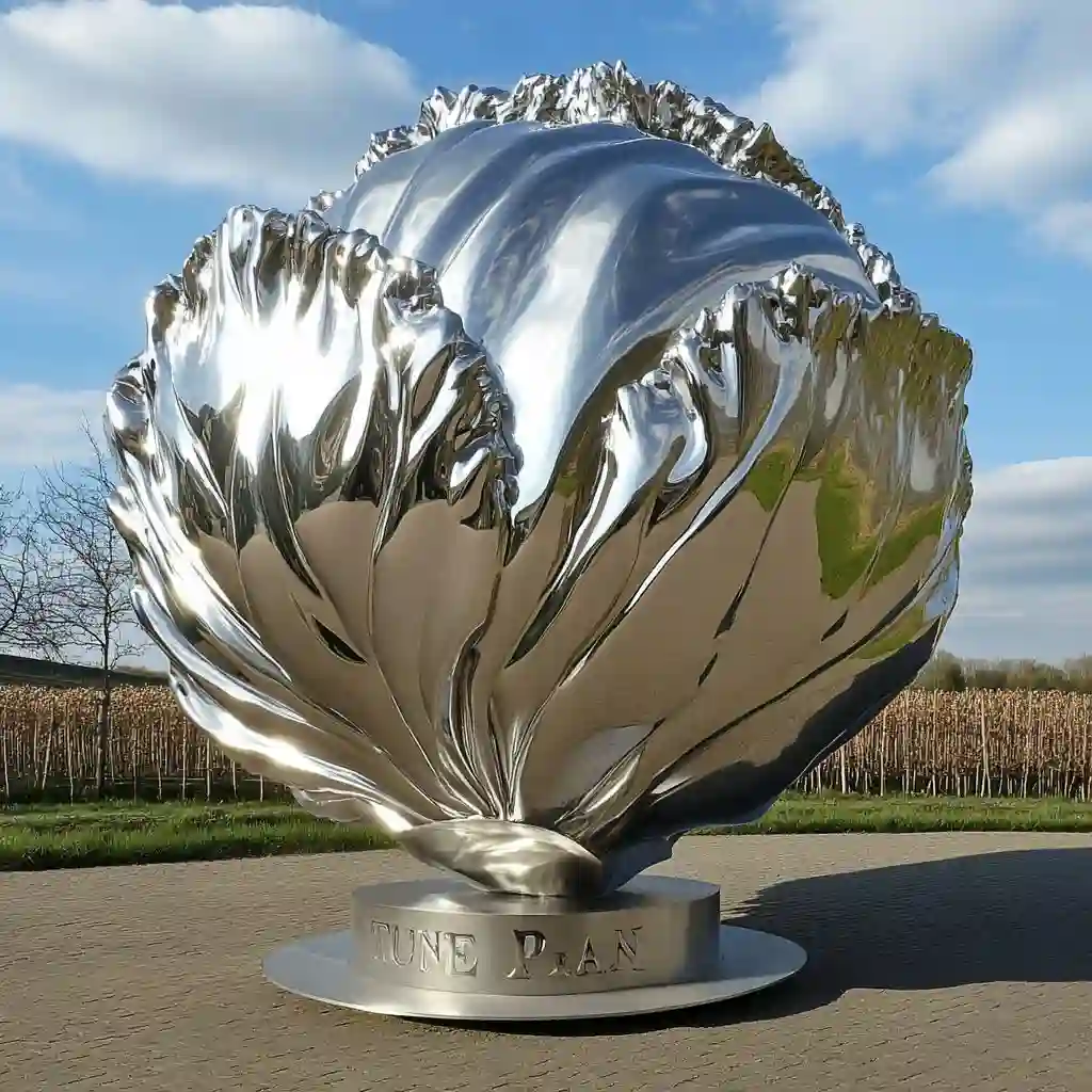 Outdoor Giant Vegetable Metal Cabbage Sculpture DZN-52 Outdoor Giant Vegetable Metal Cabbage Sculpture DZN-52-2