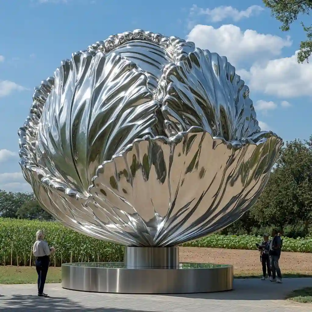 Outdoor Giant Vegetable Metal Cabbage Sculpture DZN-52 Outdoor Giant Vegetable Metal Cabbage Sculpture DZN-52-6