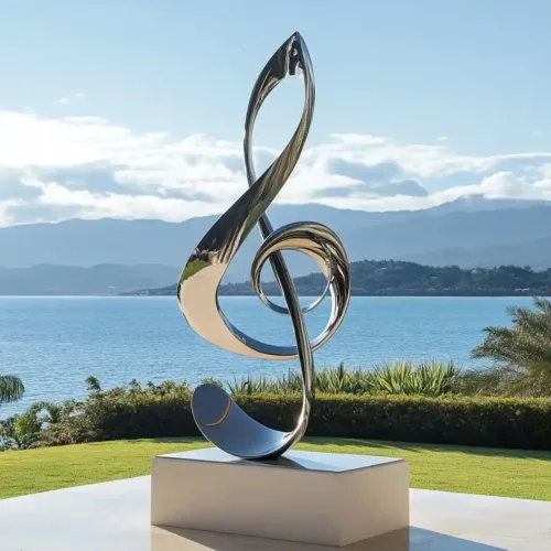 Metal Music Note sculpture High-end Outdoor Garden Art DZN-37-1