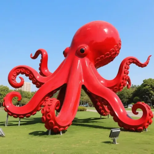 Large Outdoor Metal Octopus Sculpture for Garden Decor DZN-67-2