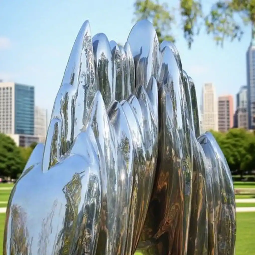 Modern abstract metal mountain sculpture for sale DZN106 Modern abstract metal mountain sculpture for sale DZN106-5