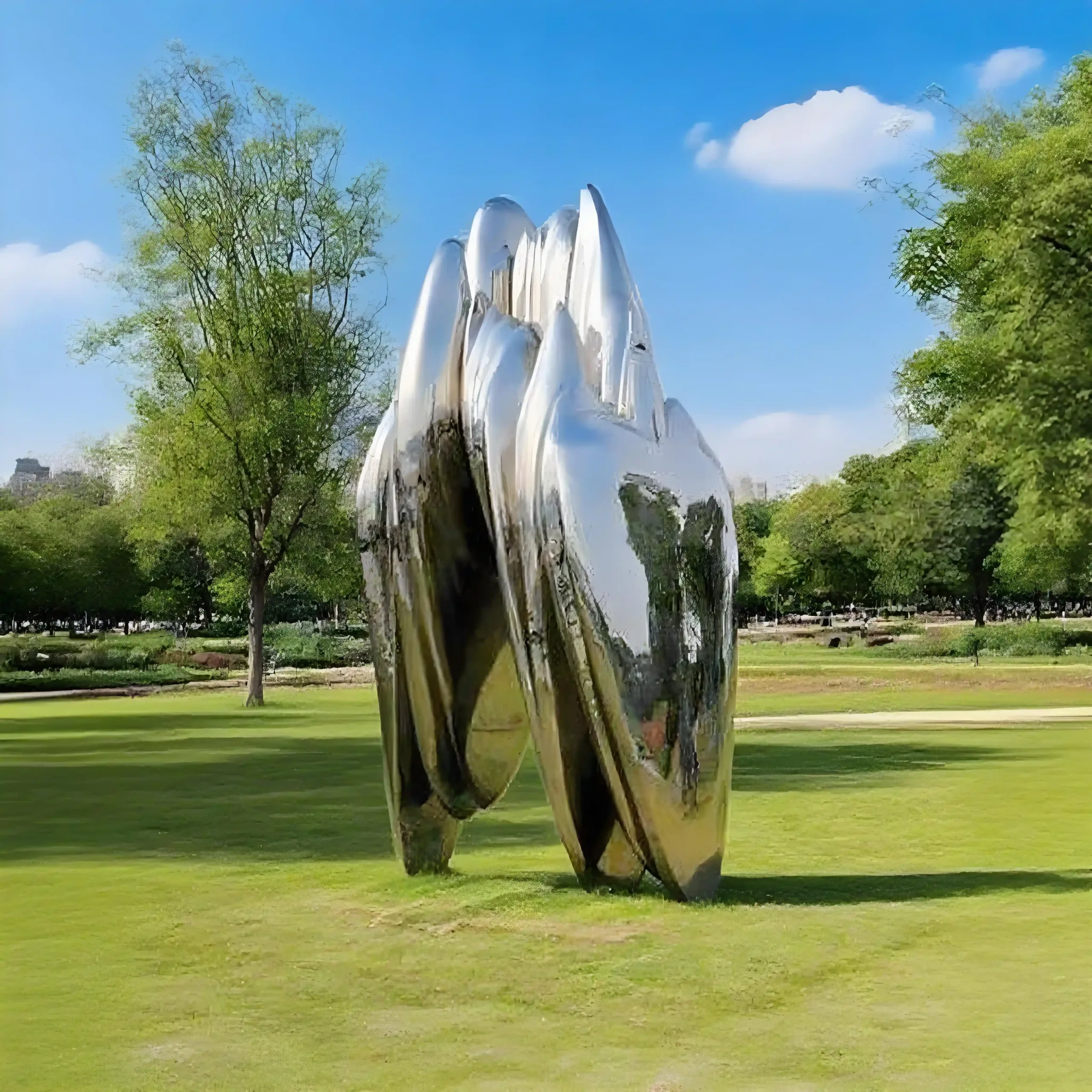Modern abstract metal mountain sculpture for sale DZN106 Modern abstract metal mountain sculpture for sale DZN106-6