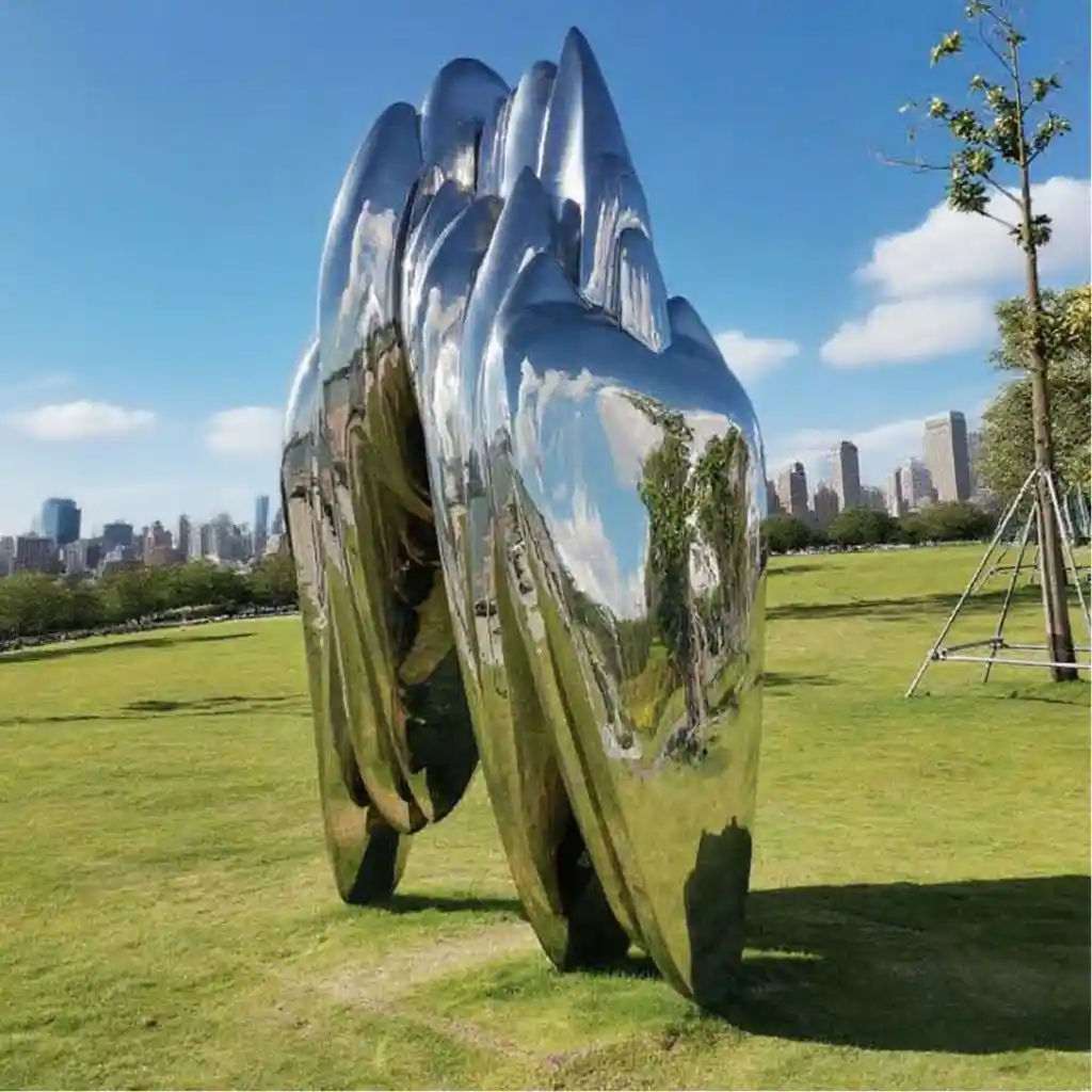 Modern abstract metal mountain sculpture for sale DZN106 Modern abstract metal mountain sculpture for sale DZN106-1