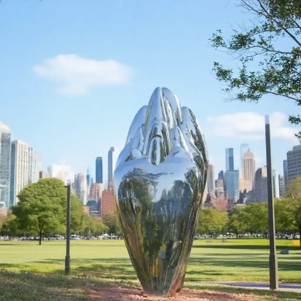 Modern abstract metal mountain sculpture for sale DZN106 Modern abstract metal mountain sculpture for sale DZN106-2