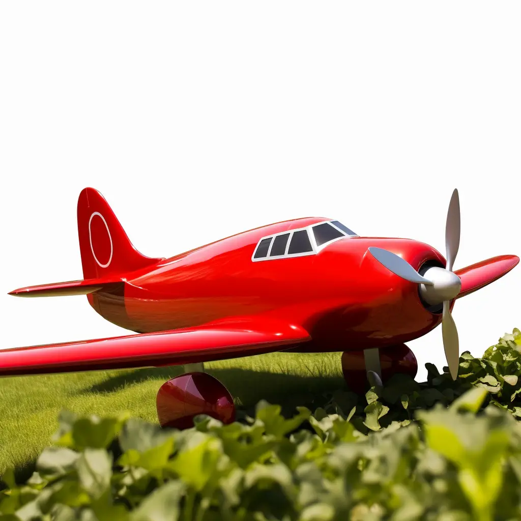 Red Metal Airplane Sculpture - Modern Large Outdoor Art DZN113 Red Metal Airplane Sculpture - Modern Large Outdoor Art DZN113-3