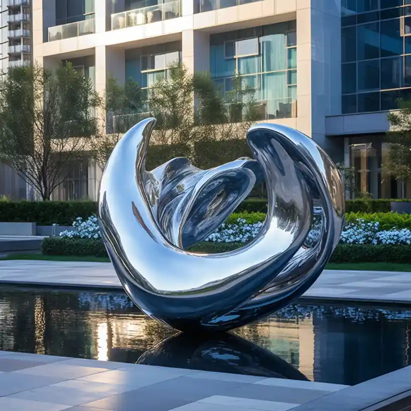 Wave Sculptures – Large Metal Abstract Wave Art Sculpture DZN107 Wave Sculptures – Large Metal Abstract Wave Art Sculpture DZN107-1