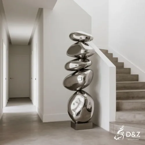 Abstract Metal Decorative Stone Sculpture for Home Interior DZN240-1