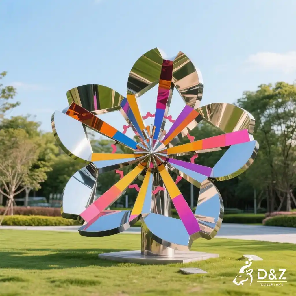 Metal Cherry Blossom Sculpture Outdoor Flower Decor for Sale DZN212 Metal Cherry Blossom Sculpture Outdoor Flower Decor for Sale DZN212-3