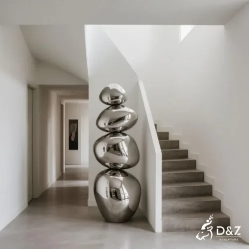Abstract Metal Decorative Stone Sculpture for Home Interior DZN240-2