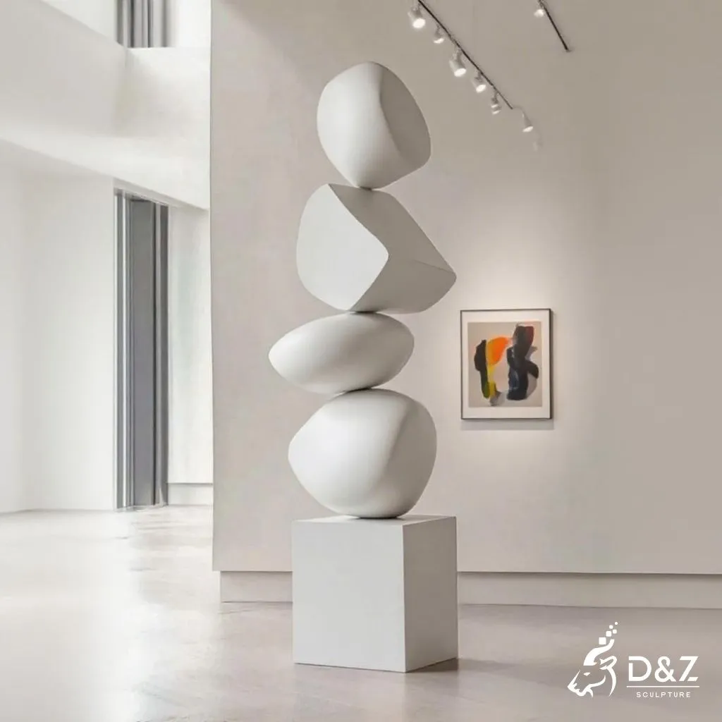 Abstract Metal Decorative Stone Sculpture for Home Interior DZN240-3