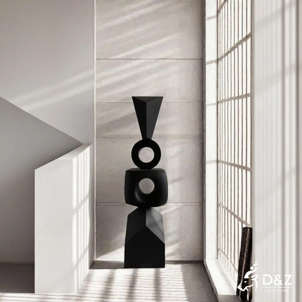 Abstract Metal Decorative Stone Sculpture for Home Interior DZN240-4