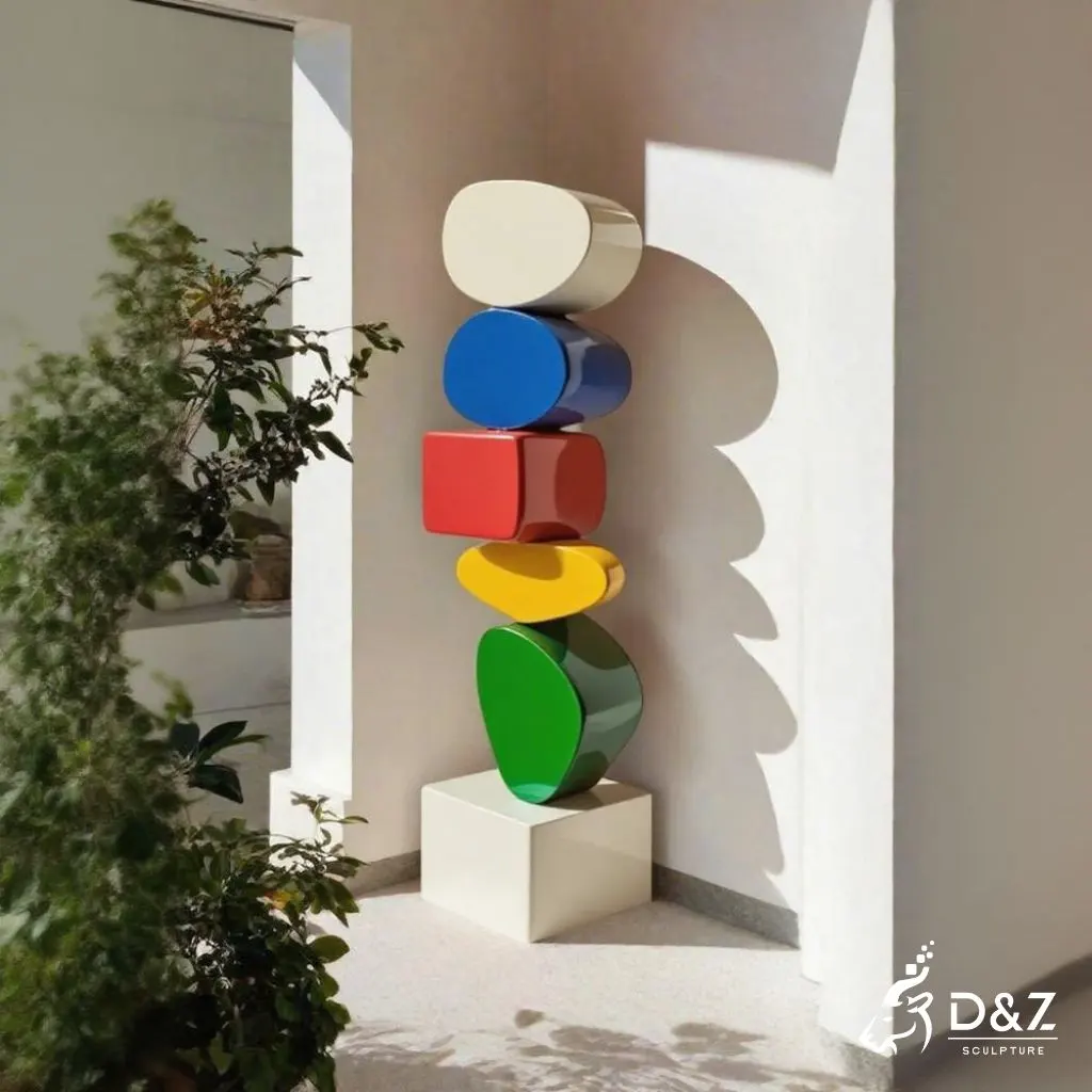 Abstract Metal Decorative Stone Sculpture for Home Interior DZN240-7