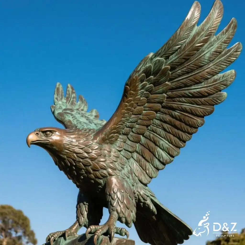 Bronze Giant Haast's Eagle Statue NZ Birds DZN269 Bronze Giant Haast's Eagle Sculpture NZ Birds DZN269-1