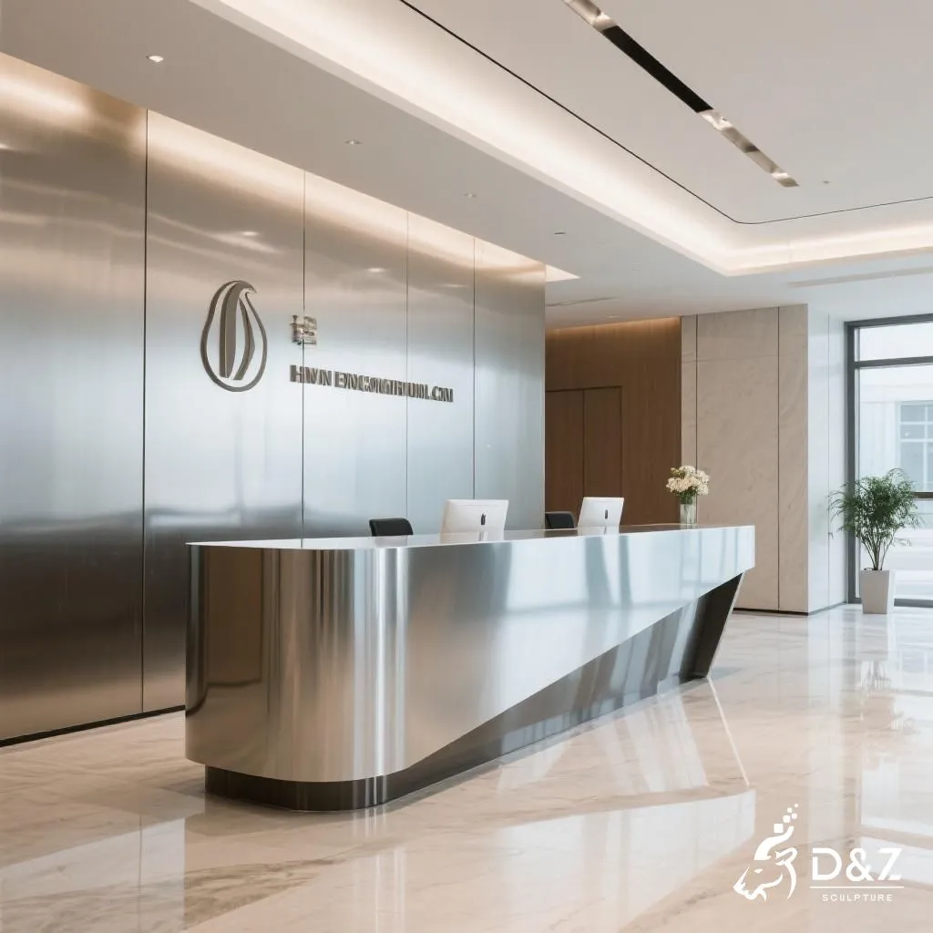Custom Reception Desk - Modern Metal Office Furniture DZN252-3 Custom Reception Desk - Modern Metal Office Furniture DZN252-3