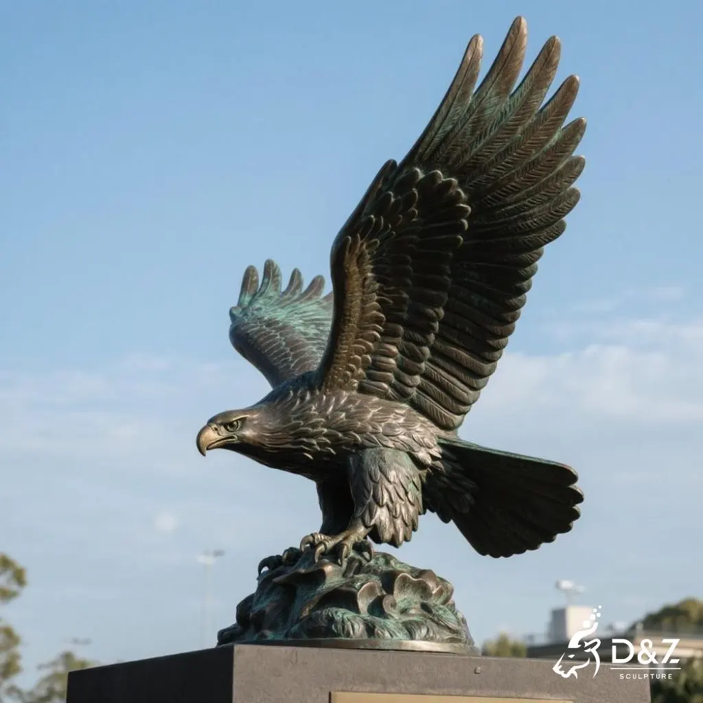 Bronze Giant Haast's Eagle Statue NZ Birds DZN269 Bronze Giant Haast's Eagle Sculpture NZ Birds DZN269-2