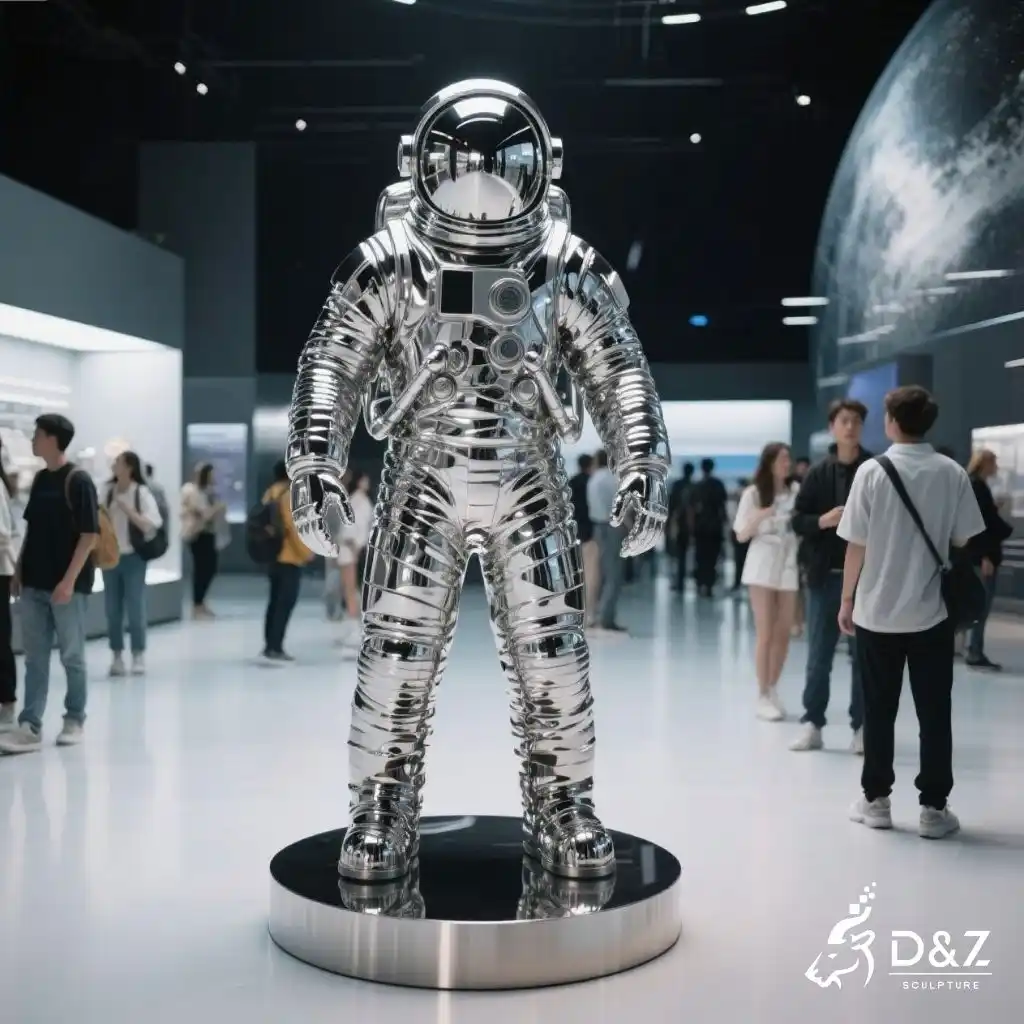 Custom Metal Astronaut Sculpture Futurist Space Art DZN274 Custom Metal Astronaut Sculpture Futurist Space Art DZN274-2