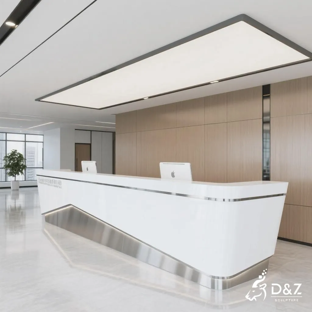Custom Reception Desk - Modern Metal Office Furniture DZN252-5 Custom Reception Desk - Modern Metal Office Furniture DZN252-5