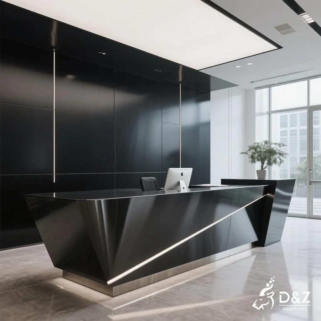 Custom Reception Desk - Modern Metal Office Furniture DZN252-6 Custom Reception Desk - Modern Metal Office Furniture DZN252-6