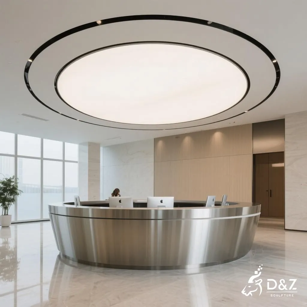 Custom Reception Desk - Modern Metal Office Furniture DZN252-10 Custom Reception Desk - Modern Metal Office Furniture DZN252-10