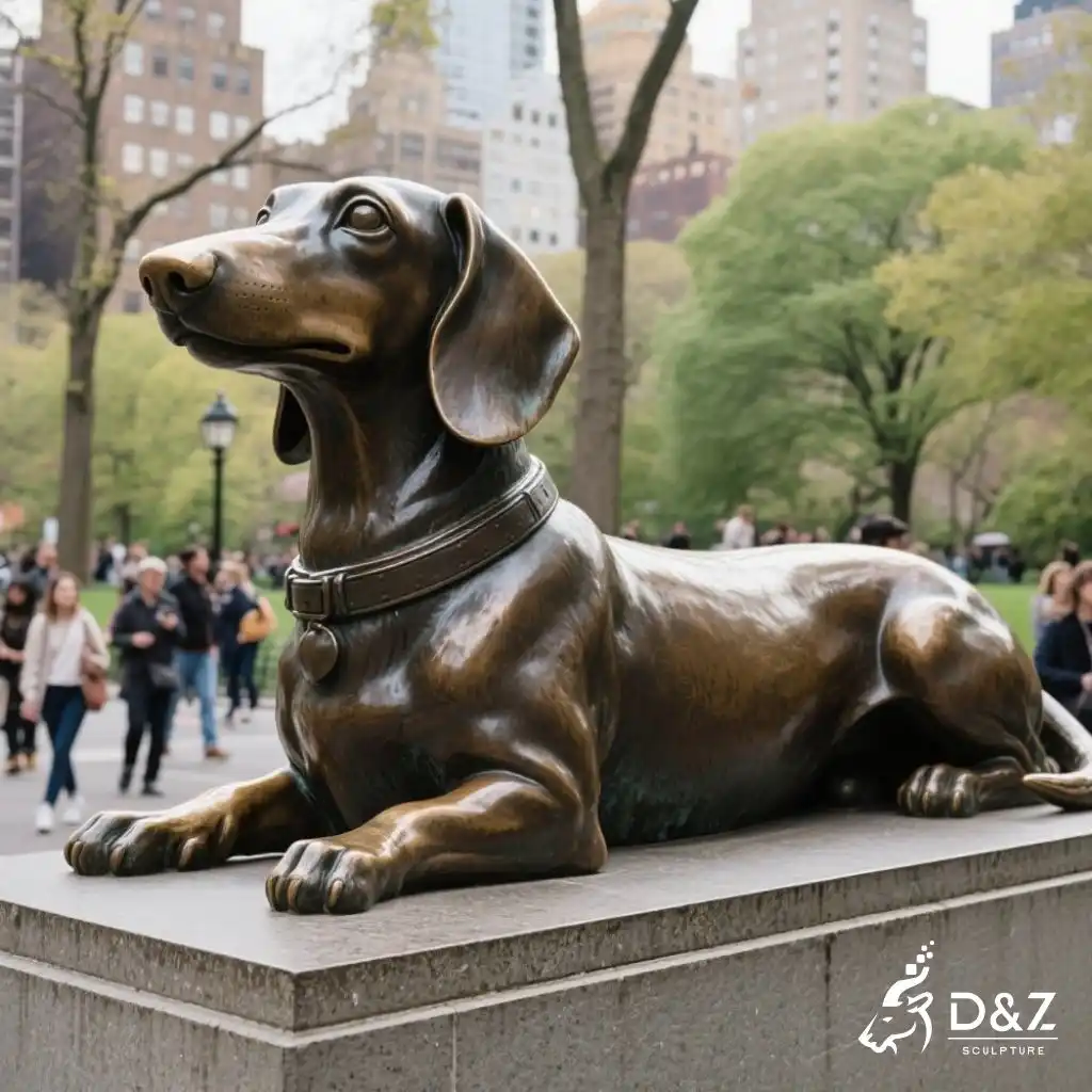 Bronze Dachshund Statue - Custom Art Dog Statues DZN263-3 Bronze Dachshund Statue - Custom Art Dog Statues DZN263-3