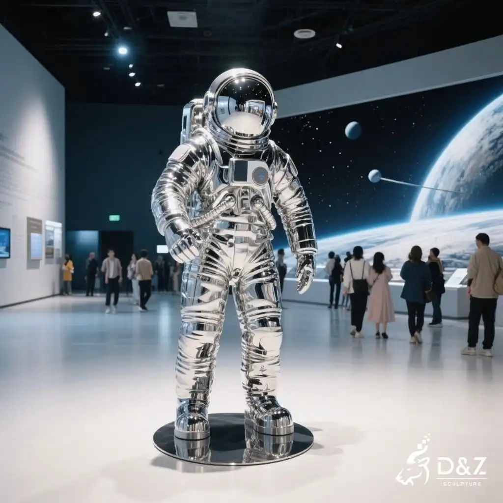 Custom Metal Astronaut Sculpture Futurist Space Art DZN274 Custom Metal Astronaut Sculpture Futurist Space Art DZN274-3